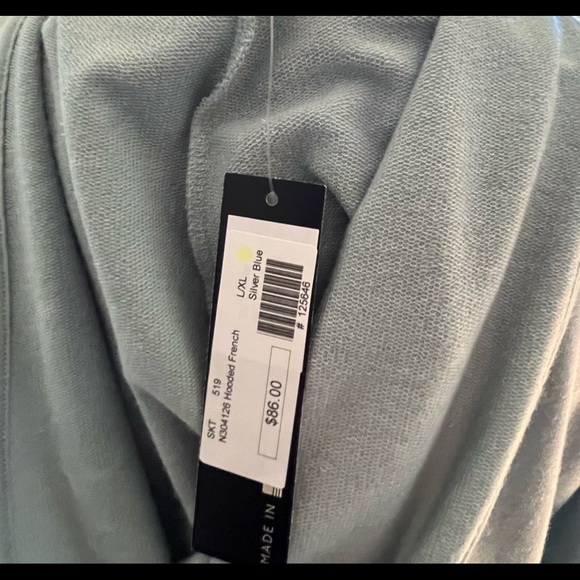 NALLY & MILLIE Hooded sweatshirt in silver blue. - Picture 6 of 6